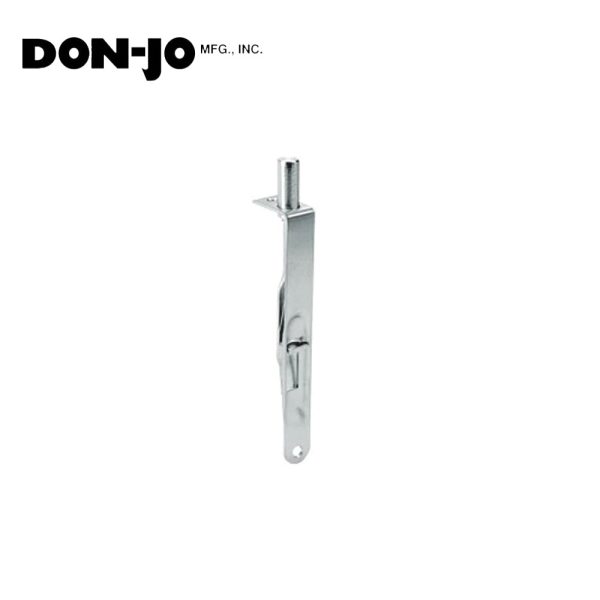 Don-Jo - 1640R-619 - Manual Flush Bolt for Wood Door 6 Length and 3 4 Width with ANSI A156.16 - 619 (Satin Nickel Plated Finish) Cheap - Image 2