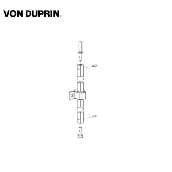 Von Duprin - 50513-US28 - Top Rod Kit - 9827 9857 - Satin Aluminum Clear Anodized Finish - Grade 1 Online now - Image 2