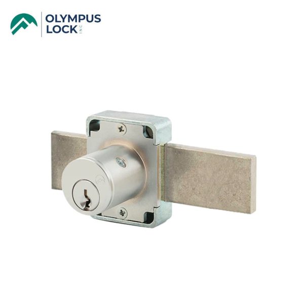 OLYMPUS LOCK - 100B - Weather Resistant Cabinet Deadbolt Door Lock - N Series - Optional Cylinder Length - Long Bolt - Optional Keying - US26D (Satin Chrome-626) Online - Image 2