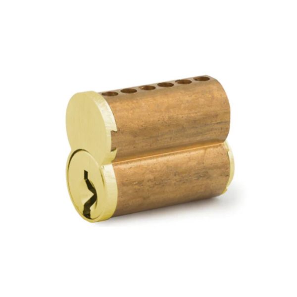OLYMPUS LOCK - 207 - Small Format 7-Pin IC Core - Optional Keying - Optional Keyway - US4 (Satin Brass-606) Online Sale