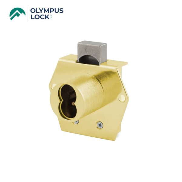 OLYMPUS LOCK - 725RD - Small Format (BEST) IC Core Deadbolt Door & Drawer Cabinet Lock - Optional Key Retaining - 1-1 16 Inch Cylinder Length - Optional Handed - US4 (Satin Brass-606) For Cheap - Image 2