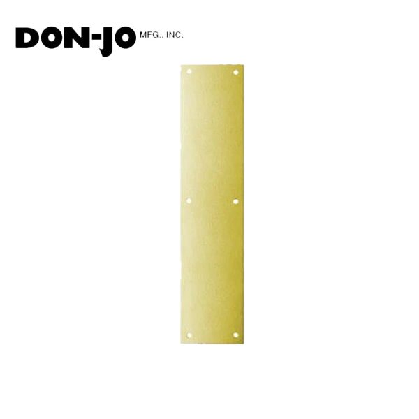 Don-Jo - 71-606 - Push Plate with 16 Length and 4 Width - 606 (Satin Brass Finish) For Sale - Image 2