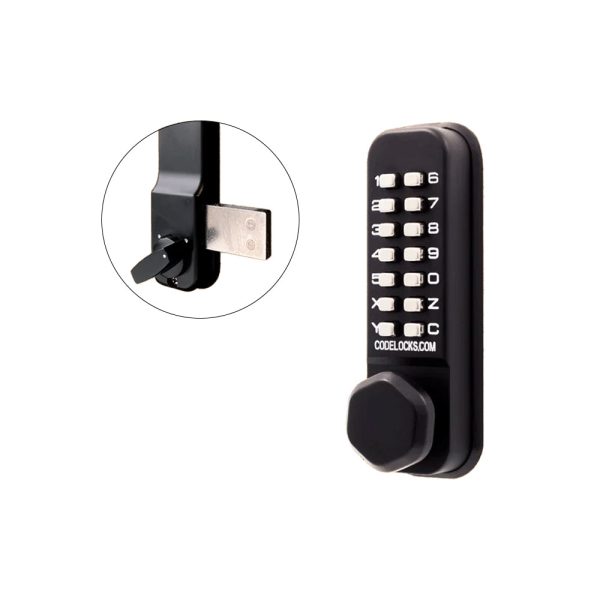 Codelocks CL200 Mechanical, Light Duty, Grade 2, 2-3 8 Inch - 2 3 4 Inch Backset, Surface Deadbolt with Key Override Feature and Optional Finish For Discount - Image 4