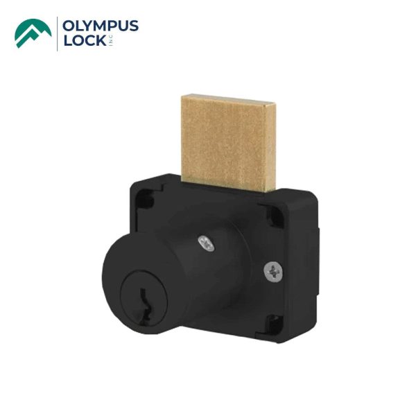 OLYMPUS LOCK - 200DW - Deadbolt Drawer Lock - N Series - Optional Cylinder Length - Optional Keying - US19 (Flat Black-622) Sale - Image 2