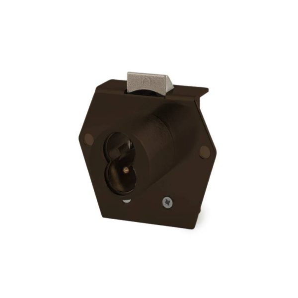 OLYMPUS LOCK - 725RL - Small Format (BEST) IC Core Rim Latch Door and Drawer Cabinet Lock - 1-1 16 Inch Cylinder Length - Optional Handed - US10B (Oil Rubbed Bronze-613) Online Hot Sale
