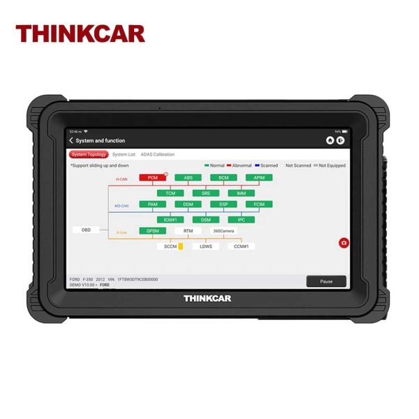 THINKCAR PLATINUM S12 - 12 inch Professional OBD2 Scanner Car Code Reader Vehicle Diagnostic Tool Online Hot Sale - Image 4