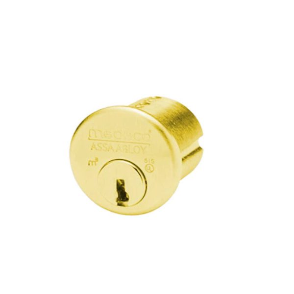 Medeco - 100200T-05-DLT-Z01 - Mortise Cylinder M3 with 6-Pin DL Keyway and 1-1 8 - CT-Z01 Standard Yale Cam - 05 (Bright Brass) Supply