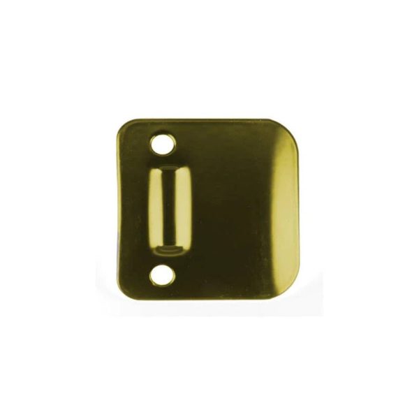 Don-Jo - D9104-605 - Extended Lip Dimple Strike 18 Gauge Steel 2-1 4 Height and 4 Width - 605 (Bright Brass Finish) Online now
