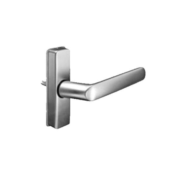 Adams Rite - 4568-601 - Eurostyle Deadlatch Handle for 4500 4900 Series with 1-3 4 to 2 Thick Door - 130 (Satin Aluminum Ritecoat Paint) on Sale