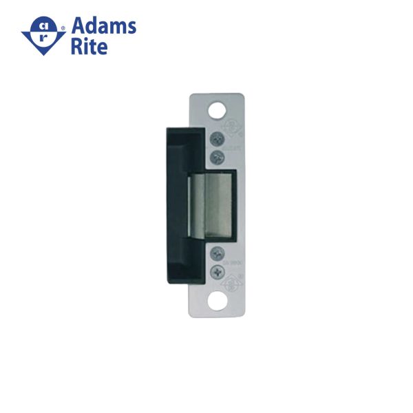 Adams Rite - 7100-510 - Door Electric Strike Standard Fail Secure and 4-7 8 X 1-1 4 Flat Faceplate with Radius Corners - 24VDC - 628 (Satin Aluminum Clear Anodized Finish) Online - Image 2