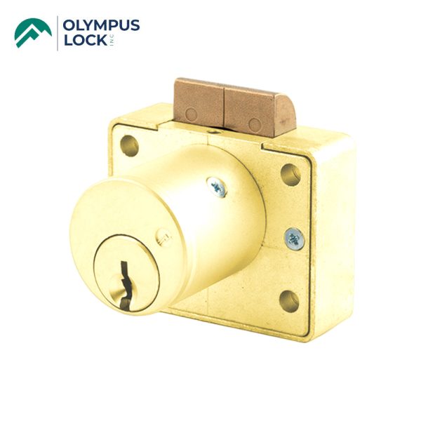 OLYMPUS LOCK - L78 - Schlage C Latch Schlage - S Series - Optional Cylinder Length - Optional Keying - Optional Handed - US3 (Polished Brass-605) For Discount - Image 2