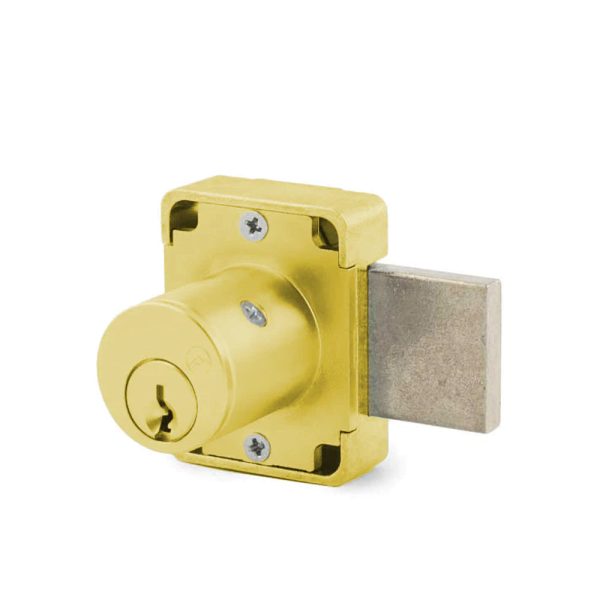 OLYMPUS LOCK - 500DR - Cabinet Deadbolt Door Lock - R Series - CCL R1 Keyway - Optional Cylinder Length - Key-Retaining - Optional Keying - Optional Handed - US4 (Satin Brass-606) Online Hot Sale