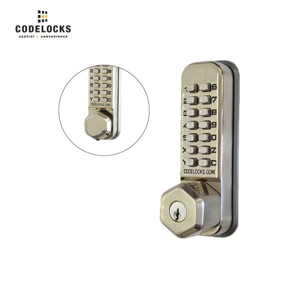 Codelocks CL290 Mechanical, Light Duty, Grade 2, Optional Finish, Back to Back, Dual Backset, Tubular Latch with Key Override Online Hot Sale - Image 2