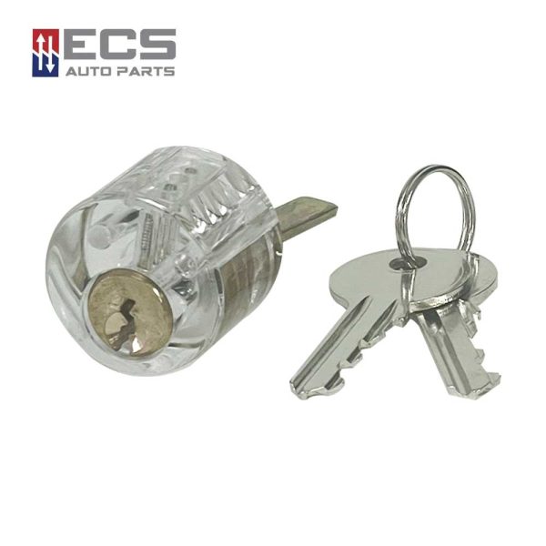 ECS AUTO PARTS Transparent Acrylic Practice Padlock with 1 Character Keyhole For Discount - Image 2
