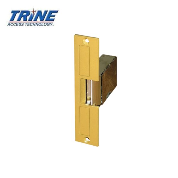 Trine - 004-24AC - Electric Strike Fail Secure 6-1 4 x 1-3 8 Faceplate - 24VAC - Brass Powder Coated on Sale - Image 2