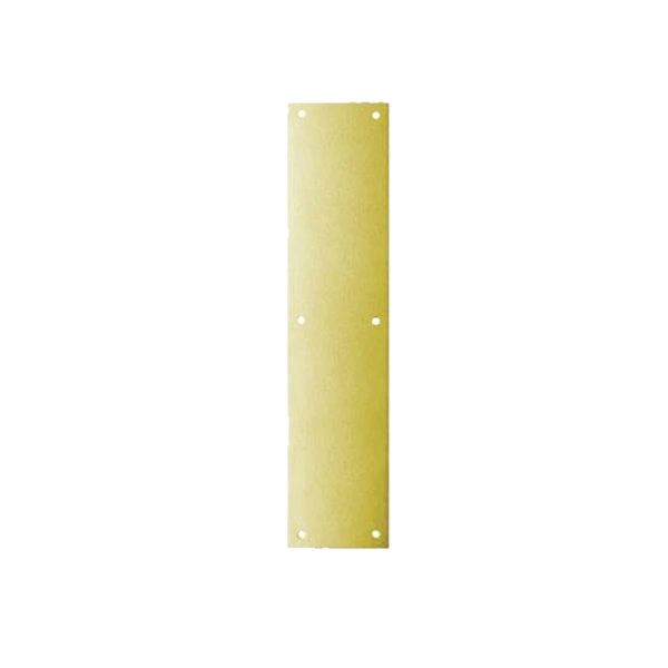 Don-Jo - 71-606 - Push Plate with 16 Length and 4 Width - 606 (Satin Brass Finish) For Sale