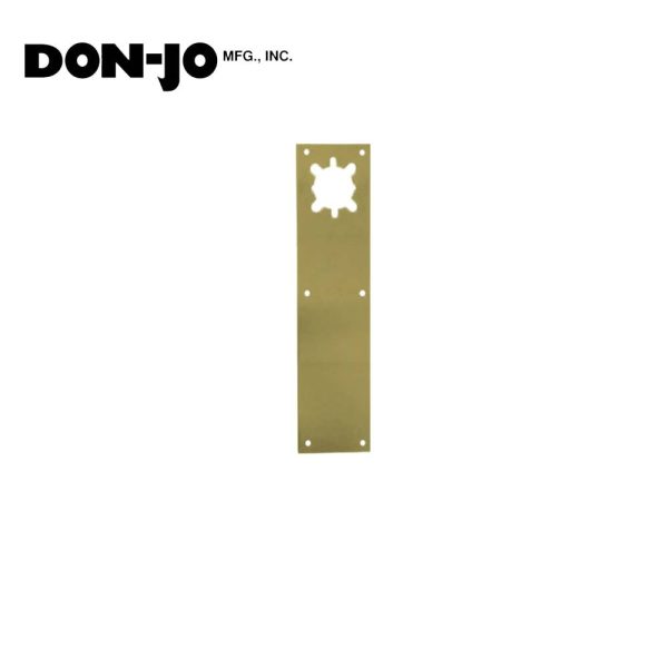 Don-Jo - CFL71-605 - Push Plate with Holes - 605 (Bright Brass Finish) For Cheap - Image 2