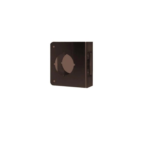 Don-Jo - 81-10B-CW - Wrap Around Plate 22 Gauge Steel, 4-1 4 Width and 4-1 2 Height with 2-1 8 Hole for Cylindrical Lock - 2-3 4 Backse - 10B (Oil Rubbed Bronze Finish-613) on Sale