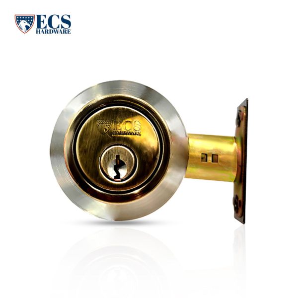 ECS HARDWARE - Durable Combo Lockset w  Single Knob & Deadbolt - Entrance - Antique Bronze - Grade 3 (SC1) Sale - Image 5
