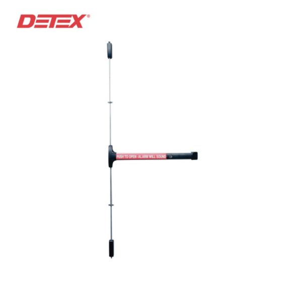 Detex - V50-EB-CD-628-96-36X84 - Value Series Wide Stile Surface Vertical Rod Exit Device - 36 Door Height - Cylinder Dogging - Satin Aluminum Clear Anodized Online - Image 2