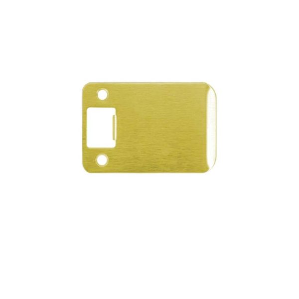 Don-Jo - 9102-605-RC - Extended Lip Full Lip Strike - 605 (Bright Brass Finish) Online now