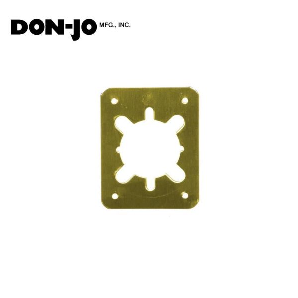 Don-Jo - RP-13545-605-2 - Remodeler Plate - 605 (Bright Brass Finish) Online now - Image 2