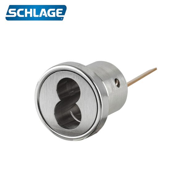 Schlage - 20-079 Full Size Interchangeable Rim Housing Less Core with Convertible Tailpiece - Satin Chrome For Cheap - Image 2