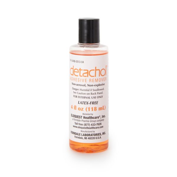 Ferndale Detachol Adhesive Remover 051304 - External Use, Latex-Free, Liquid, Orange, Bottle w Dispenser - 4 oz., One Bottle For Cheap