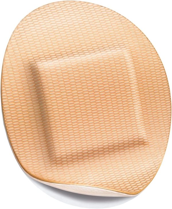 BSN Leukoplast Elastic Adhesive Strip 7645613 - Cross-Elastic Material,  Sterile, Oval, Tan - 1 1 4  Pad, Pack of 100 Sale