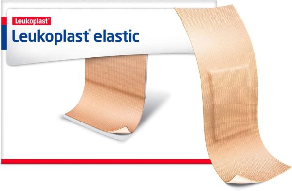 BSN Leukoplast Elastic Adhesive Strip 7645617 - Cros-Elastic Material,  Sterile, Rectangle, Tan - 3 4  x 3  Pad, Pack of 100 Cheap